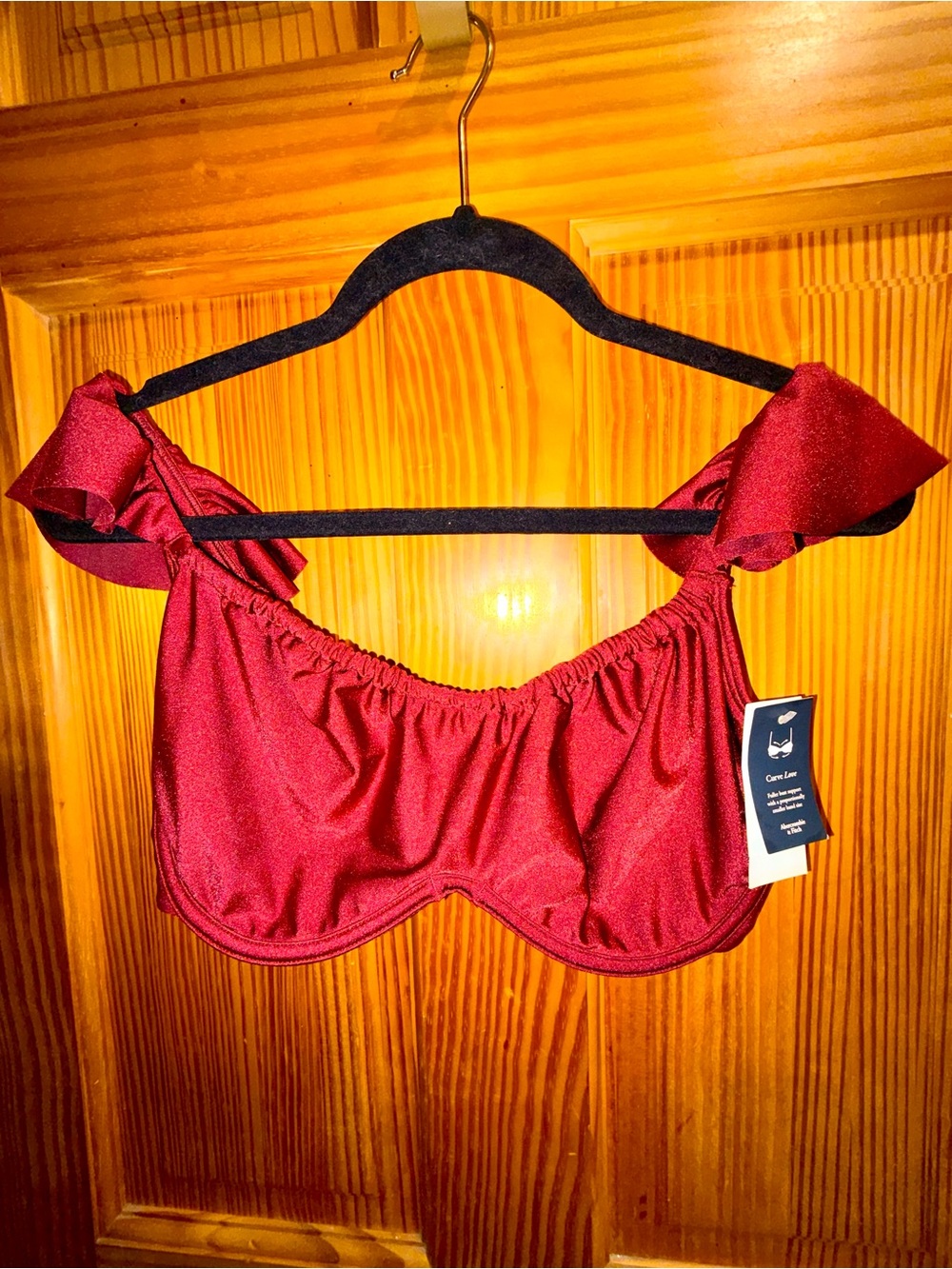 Abercrombie and Fitch Flutter curvy love bikini top Small DD US/UK 32F/34D-34DD